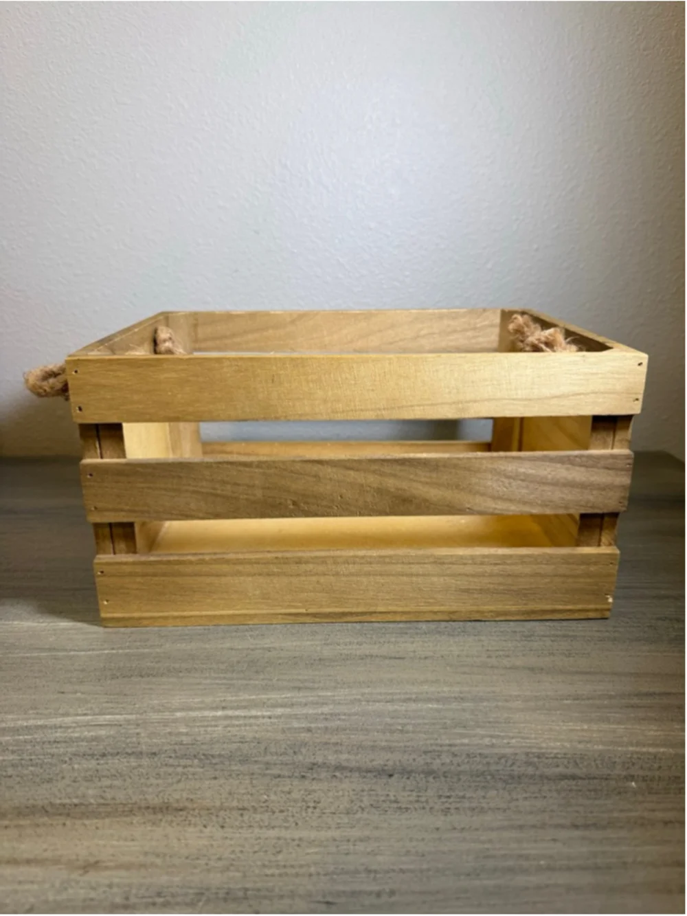 decorative wooden crate storage display 